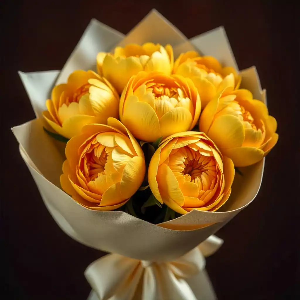 Букет Golden Peonies